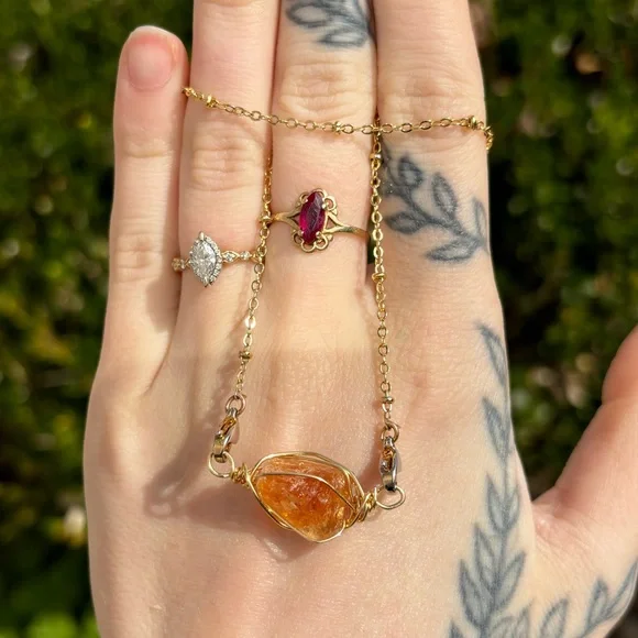 Citrine interchangeable necklace - Picture 2 of 4